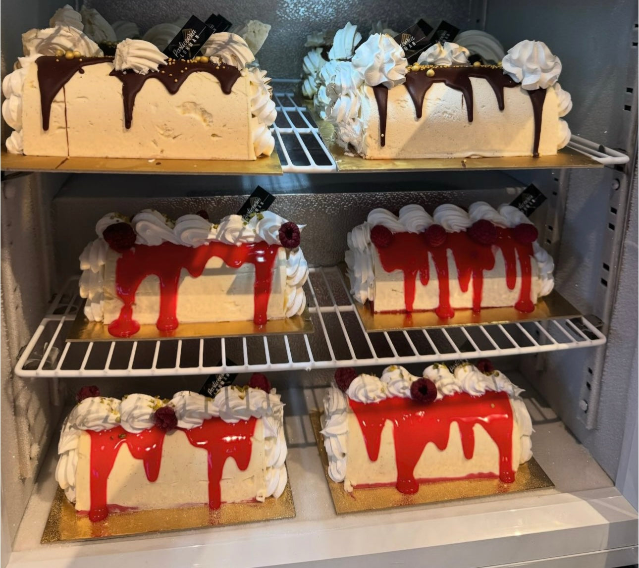 Vanille framboos ijs buche 4 personen