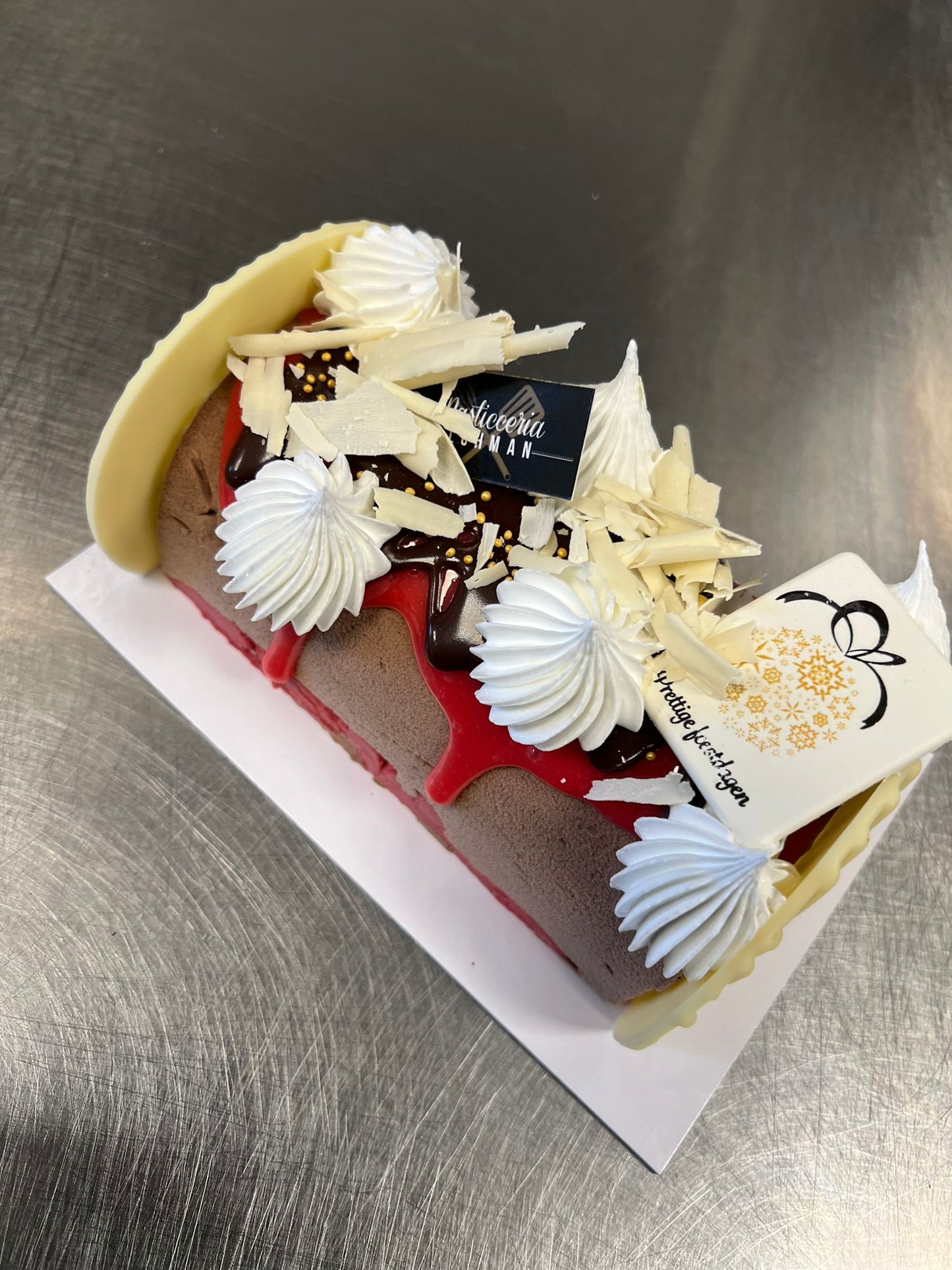 Ijsbuche chocolade - framboos 4pers