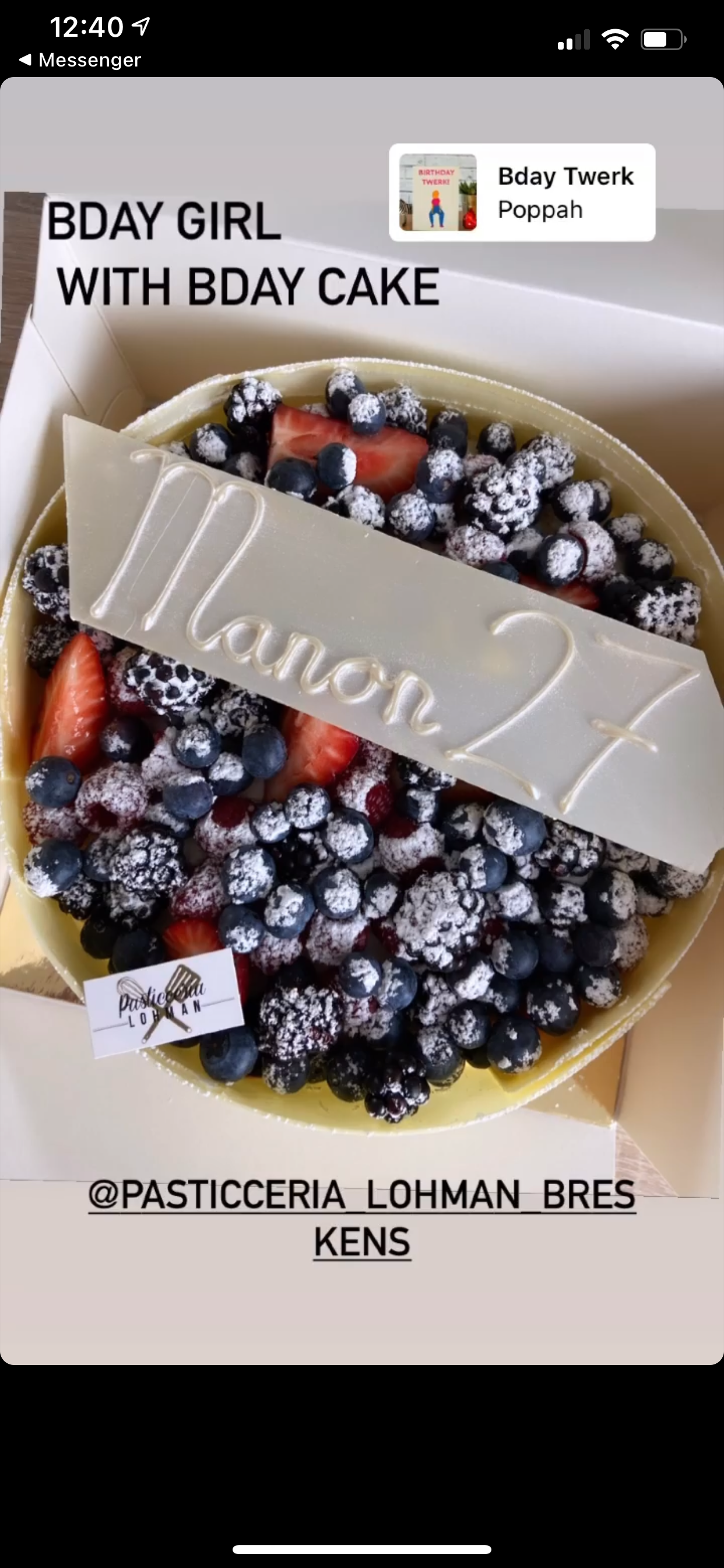 Slagroom taart 10 personen